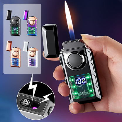 🔥While Supplies Last 46% OFF!🎉 Multi-Functional Dual Flame Lighter with Colored Lights