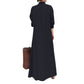 👗 50 % RABATT JUST NU! ✨ Lång enfärgad klänning med långa ärmar – minimalistisk design, mjukt tyg och perfekt för en stilren vardagslook 🌸