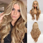 Vacker fluffig lång lockigt hår peruk💘50 % rabatt!💇Vacker, fluffig lång lockig peruk – naturlig, bekväm och justerbar!