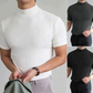 🔈🔈2026 års bästsäljare – 50 % rabatt🎁 Slim fit-T-shirt med hög krage för män