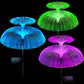 🎄✨ Magisk Solar Jellyfish Lampa | Varm Vitt + Regnbågsljus, Vattentät 💧