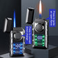 🔥While Supplies Last 46% OFF!🎉 Multi-Functional Dual Flame Lighter with Colored Lights