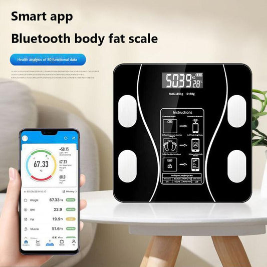 ⏳Sista dagen i rean – 50 % rabatt🔥Smart digital trådlös BMI-våg med LCD-skärm