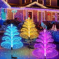 🎄✨ Magisk Solar Jellyfish Lampa | Varm Vitt + Regnbågsljus, Vattentät 💧