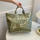 🎁 Nyårserbjudande 50 % RABATT 💖 Vintage-tote bag för damer med bokstavstryck