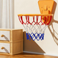 🏀Väggmonterad, självhäftande, bärbar basketkorg i plast för inomhus- och utomhusbruk med tillbehör
