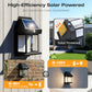 🎁 50 % RABATT! 💡 SOLCELLSDRIVEN VÄGGLAMP - Rörelsesensor & väderbeständig 🌟🛒