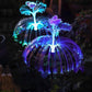 🎄✨ Magisk Solar Jellyfish Lampa | Varm Vitt + Regnbågsljus, Vattentät 💧