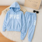 Unisexoversized hoodies & sweatpants i enfärgad modell