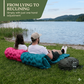 ⏳BEGRÄNSAT ERBJUDANDE 50 % RABATT🌞Lyxig ultralätt liggunderlag – med inbyggd fotpump – 7,5 cm tjockt och kopplingsbart