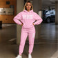 Unisexoversized hoodies & sweatpants i enfärgad modell
