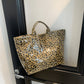 🎁 Nyårserbjudande 50 % RABATT 💖 Vintage-tote bag för damer med bokstavstryck