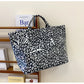 🎁 Nyårserbjudande 50 % RABATT 💖 Vintage-tote bag för damer med bokstavstryck