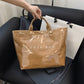 🎁 Nyårserbjudande 50 % RABATT 💖 Vintage-tote bag för damer med bokstavstryck