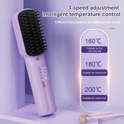 🎁Portabel negativ jon sladdlös mini hårrätande kam--😍😍50% procent specialrabatt