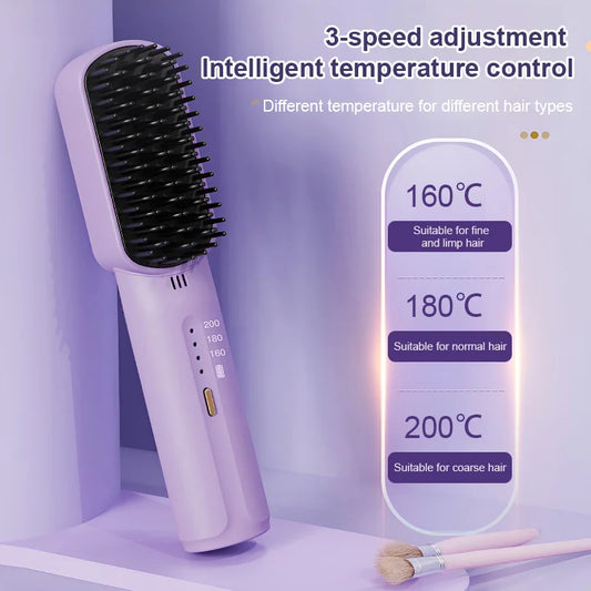 🎁Portabel negativ jon sladdlös mini hårrätande kam--😍😍50% procent specialrabatt