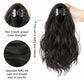💇‍♀️Lockig peruk med hög hästsvans och klo-klämma💇‍♀️
