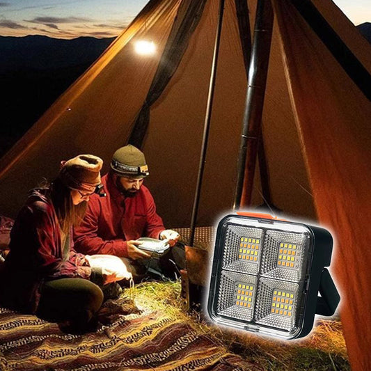 🔆 50 % RABATT NU! 💡Bärbar solcellslampa – 4 belysningslägen, USB-uppladdningsbar och IP66-vattentät🔋