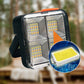 🔆 50 % RABATT NU! 💡Bärbar solcellslampa – 4 belysningslägen, USB-uppladdningsbar och IP66-vattentät🔋