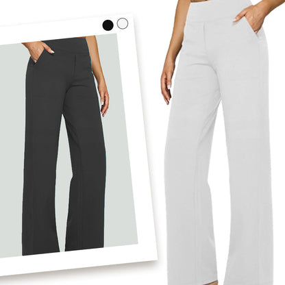 ⌛ 50 % rabatt 🔥 Högmidjade stretchiga yogabyxor, speciellt designade för kvinnor. Enkla enfärgade, avslappnade och bekväma.