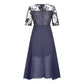 💖NYTT ARRIVAL BEGRÄNSAD TID ERBJUDANDE💖Elegant broderi Cocktail Flowy Klänning