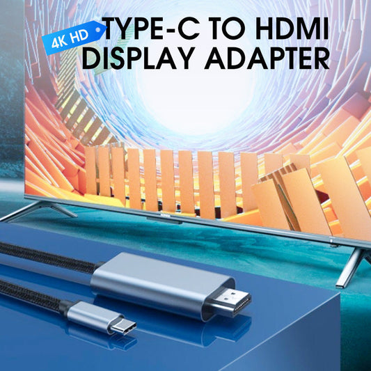 【Bästsäljare】📺 4K/8K+⚡ Plug-and-Play + 🛡️ Konstruktion i aluminiumlegering! Typ C till HDMI-adapter
