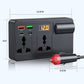 ⚡🔋Bärbar bilomvandlare 12V/24V till 220V med digital display
