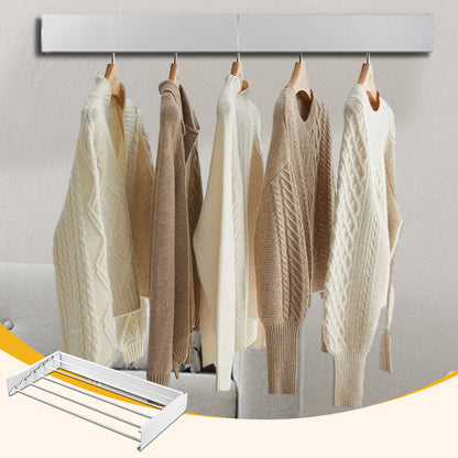 🧺🪑 Vikbar väggmonterad torkställning – varje gång du hänger tvätt blir kläderna fräscha och prydliga! ☀️