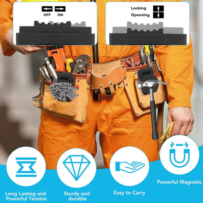 Kraftfull magnetisk🧲verktygsbältesklämma📎