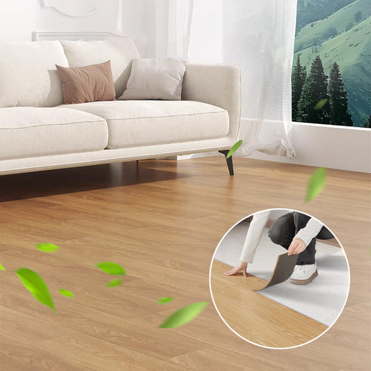 🧱 50% RABATT! 🏠 Självhäftande Golvplattor – 5-pack Med Trästruktur, Vattentäta & Enkel DIY-Installation 🌿