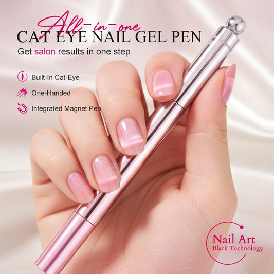 📢📢KÖP 1 FÅ 1 GRATIS!💝💫Allt-i-ett-gelpenna för cat eye-manikyr – Skapa en fascinerande cat eye-effekt med ett enda drag! Magnetisk gel, långvarig glans, salongkänsla hemma. 🖤🌌