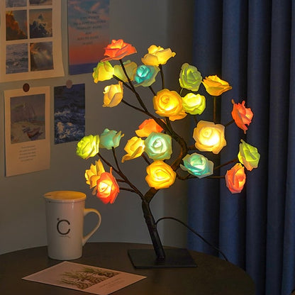 🌹Den perfekta presenten🎁Forever Rose Tree Lamp
