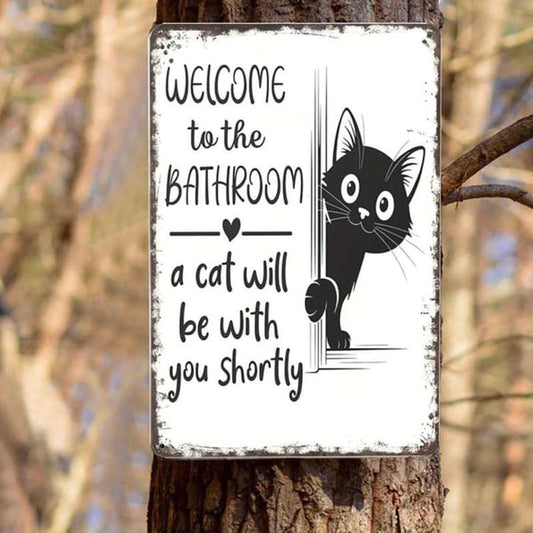 🐾 Härliga katttoalettskyltar finns nu! 😸 Överdos av sötma!