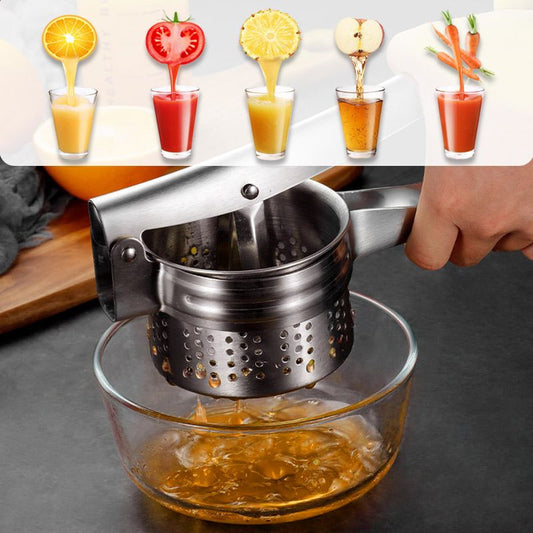 🔥Överraskningserbjudande – 50 % rabatt!!!🔥 Multifunktionell potatis-, juice- och matpress i rostfritt stål