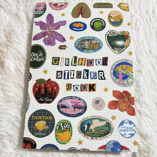 ✨📚Begränsad tidsförsäljning 60 % rabatt🌸Stickerbok för flickor💕