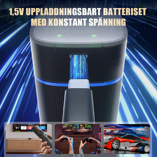 Nr 5 och nr 7 uppladdningsbara batterier 1,5 V högkapacitetssats för snabb laddning