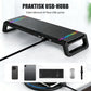 Fällbart monitorstativ 🖥️ med RGB-bakgrundsbelysning 🌈 och USB-hubb 🔌
