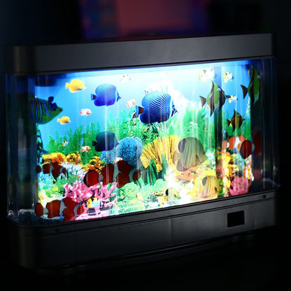 🎁Presentval - Konstgjord tropisk fisk akvarielampa🐠