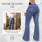 🔥Högmidjade stretchiga flare-jeans för damer