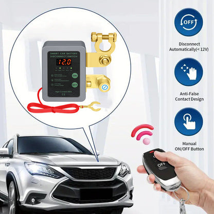 ⚡ Begränsad tid 50% rabatt 🔋🚗 12V/24V Fjärrstyrd bilbatteri avstängningsbrytare | Stöldskydd & energibesparande design ✅🔝