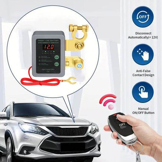 ⚡ Begränsad tid 50% rabatt 🔋🚗 12V/24V Fjärrstyrd bilbatteri avstängningsbrytare | Stöldskydd & energibesparande design ✅🔝