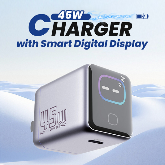 45W-laddare med smart digital skärm