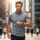 👔 50 % RABATT NU!💨 Herr-T-shirt i snabbtorkande piké – Athletic Fit & skrynkelfri – ett måste i din smart casual-garderob ✨