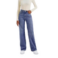 🔥🎁Nyhet 55 % RABATT🔥Jeans med hög midja och vida ben för damer