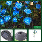 🌞 Solcellsdriven 🌹 rosformad marklampa