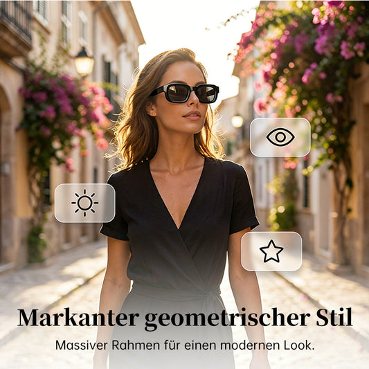🕶️ 50 % RABATT! ✨ Unisex-solglasögon med tjocka, fyrkantiga bågar