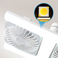 Modern 2-i-1 LED-takfläkt med belysning