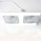 Modern 2-i-1 LED-takfläkt med belysning