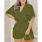 Somrig Casual Jumpsuit med Elastisk Midja