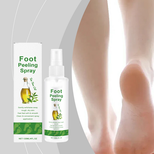 🌿Tea Tree Oil🦶 Fotskrubbspray💨 – Avlägsnar döda hudceller på ett skonsamt sätt, har antibakteriell verkan och ger en fräsch känsla🍃✨
